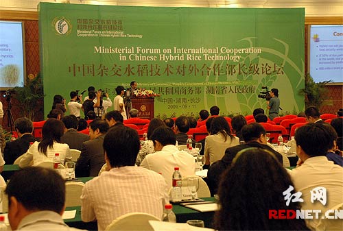 周强省长接见参加“中国杂交水稻技术对外合作部长级论坛”的外国驻华使领馆官员及世界粮食计划署官员