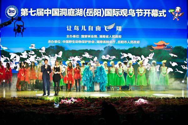 第七届洞庭湖国际观鸟节开幕式